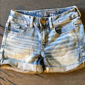 Light Wash Super Stretch Midi Short